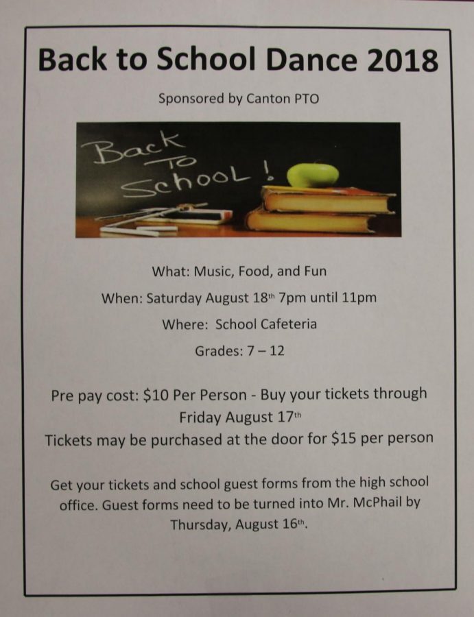 PTO to Host Back to School Dance 2018