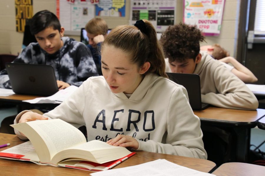 Students realize that book talks start Friday and are the last major grade of the semester. 
