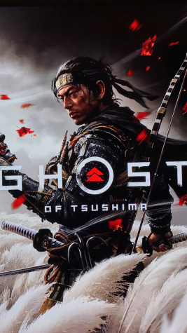 This is the cover art for Ghost of Tsushima. The cover art copyright is believed to belong to the distributor of the game or the publisher, Sony Interactive Entertainment or the developers, Sucker Punch Productions. 